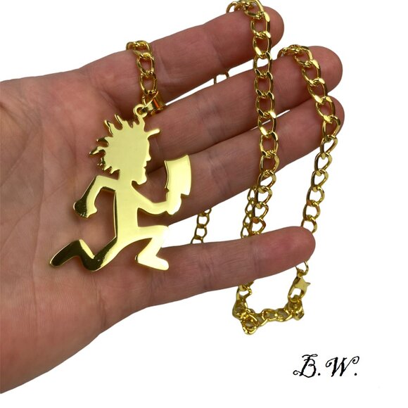 Psychopathic Records ICP Twiztid Other - Official 2024 Psychopathic Records Hatchetman Charm 30" Chain ICP Twiztid